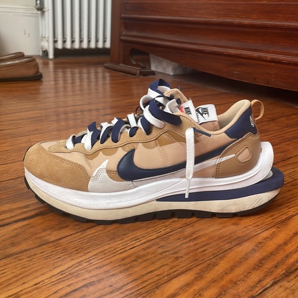 Nike Vaporwaffle Sacai Sesame Blue Void Size 9.5 - Picture 5 of 6